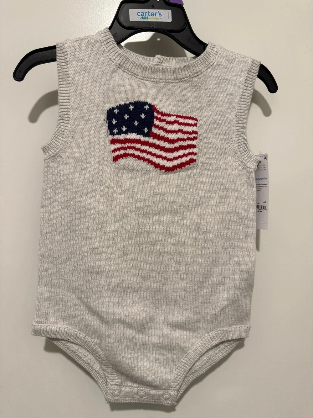 Carter’s Child of Mine American Flag Bodysuit